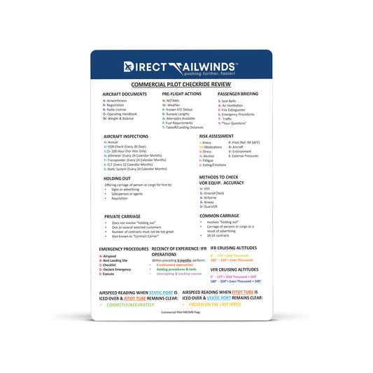 FAR/AIM Flags: Commercial Pilot