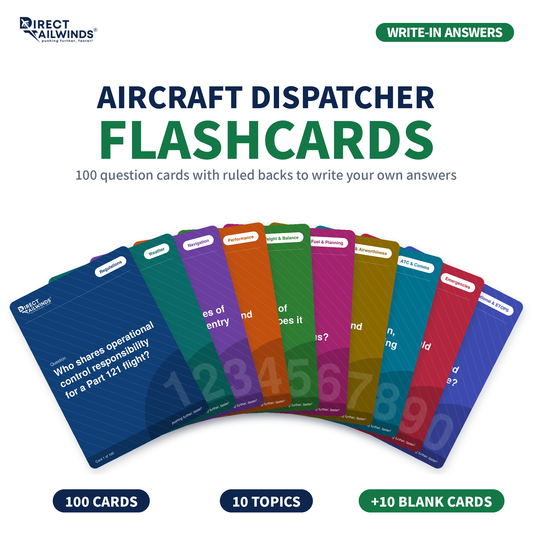 Aircraft Dispatcher Flashcards: Write-In Edition